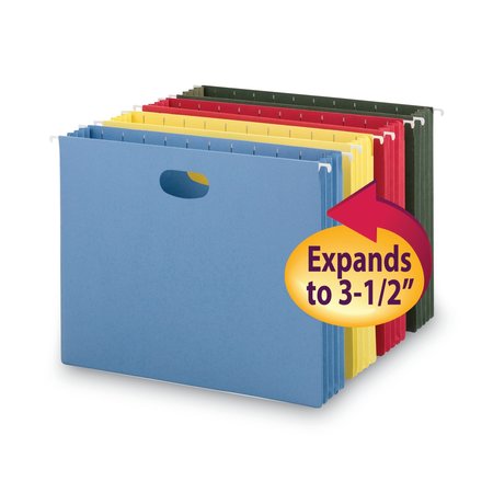 Smead Hanging File Pockets, Assorted Colors, Pk4 64290